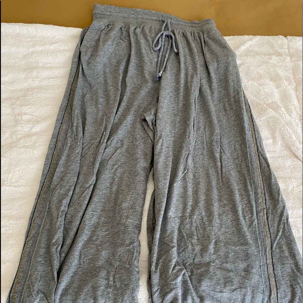 Wide leg Jersey knit crops